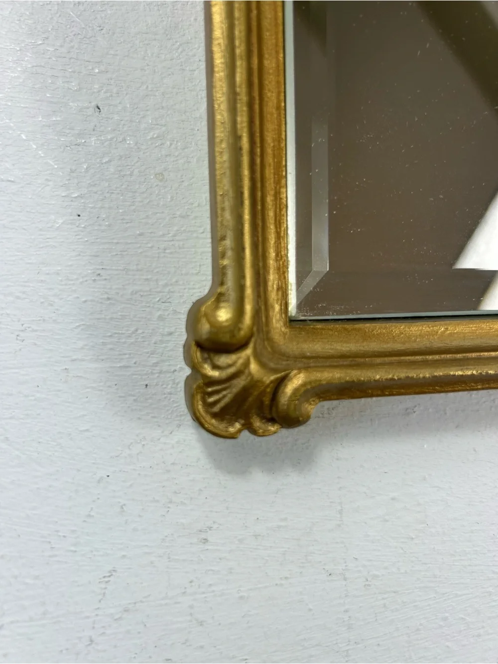 Vintage Mirror Framed Gold Rectangle Gallery Wall French Country Grandma 11x7